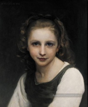 William Adolphe Bouguereau œuvres - Portrait d’une jeune fille réalisme William Adolphe Bouguereau